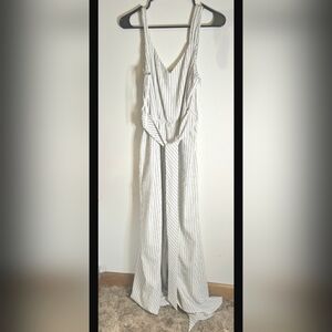 Striped Sleeveless Calvin Klein Romper Size 6 Belt Included